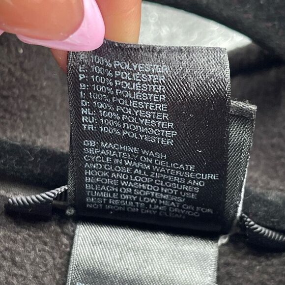 The North Face Boys Black Gray Colorblock Full Zip Fleece Jacket XL 18/20 - Picture 13 of 16